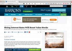 Rising Interest Rates Will Boost Value Stocks